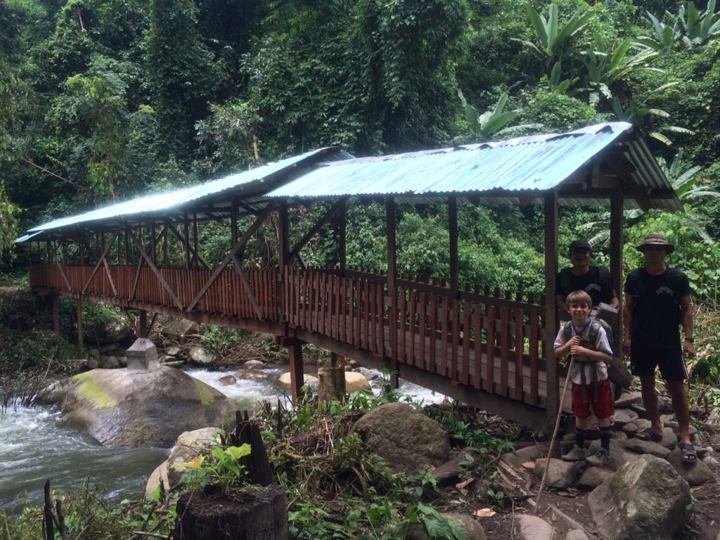 New bridge in camp built by the Rangers