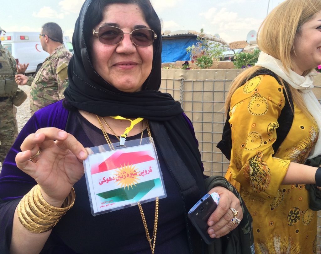 Leader of Duhok’s women on the front to serve