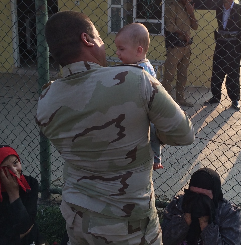 Kurd Peshmerga reunited with his relatives who were held by ISS for two years