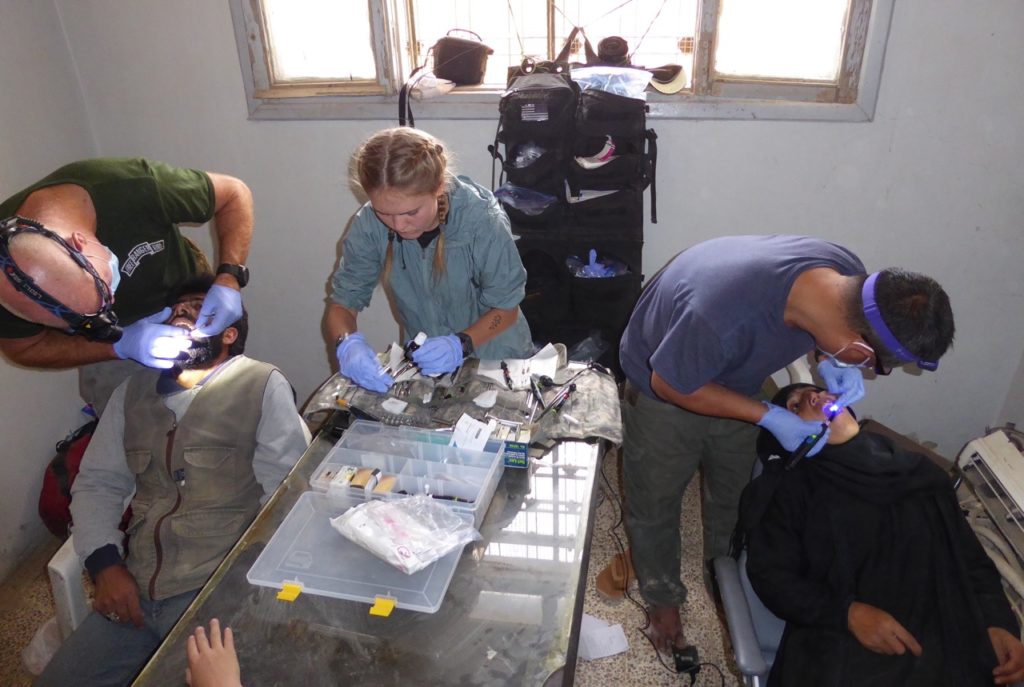  Shannon, Sahale and Eliya give dental care to Arab, Kurd, and Turkmen villagers