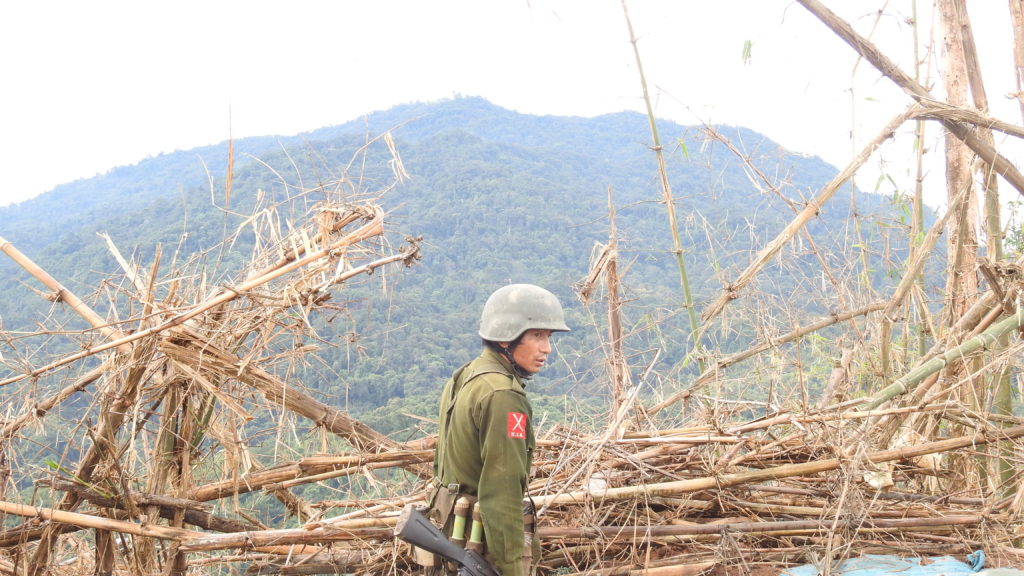 Kachin soldier on Gidon. Photo: FBR.