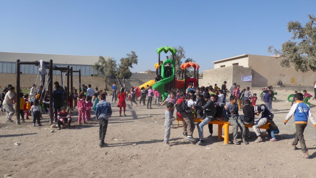 The newly built playground in Faisalia. Click on the image to see the video on Youtube.