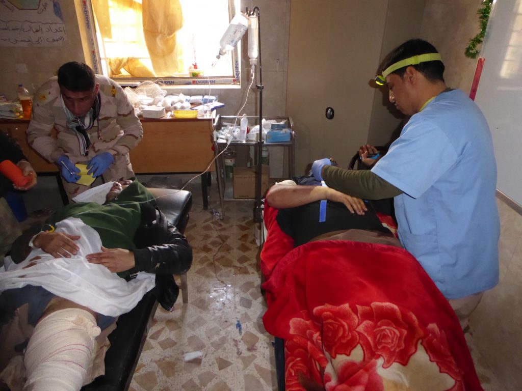 Iraqi medical team in action