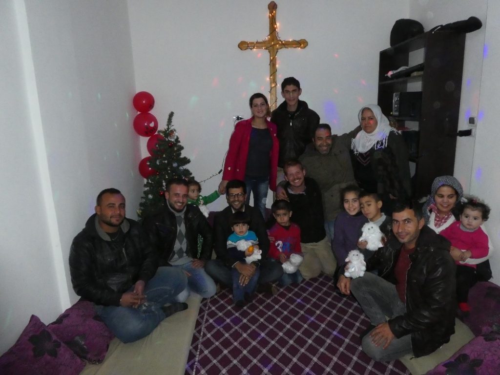 Early Christmas with new church in Kobane. Thanks to AVC ministries who is supporting them.