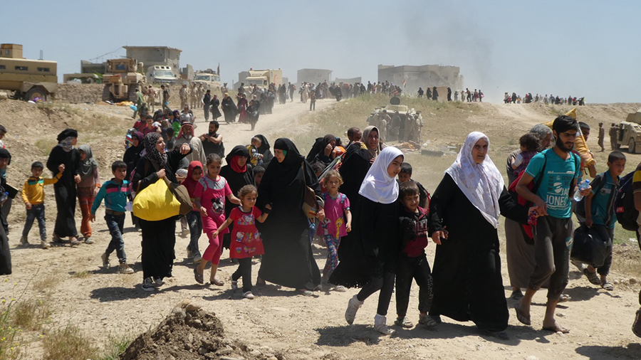 Over 17,000 have fled northwest Mosul.