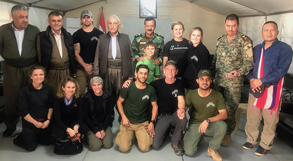 With Kurdish Generals Alfandi, Nooradin and Maata.