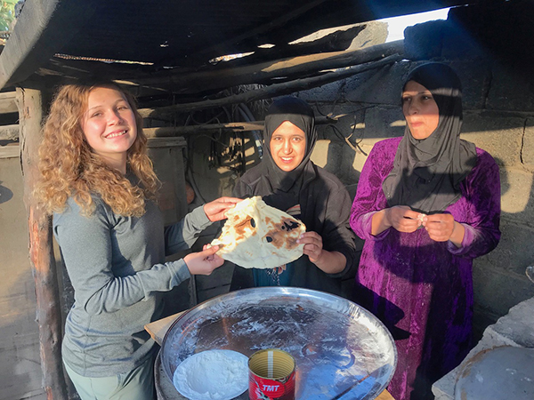 Suu Eubank with the family we stayed with in West Mosul.