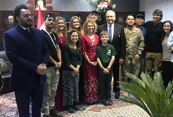 The FBR Iraq team with Dr. Haithem, at left, and Dr. Walid, at center right.