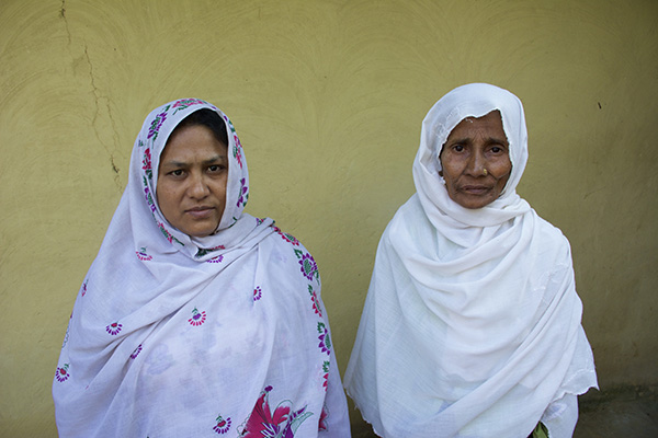 Sameera, left, and Marium, after sharing their stories.