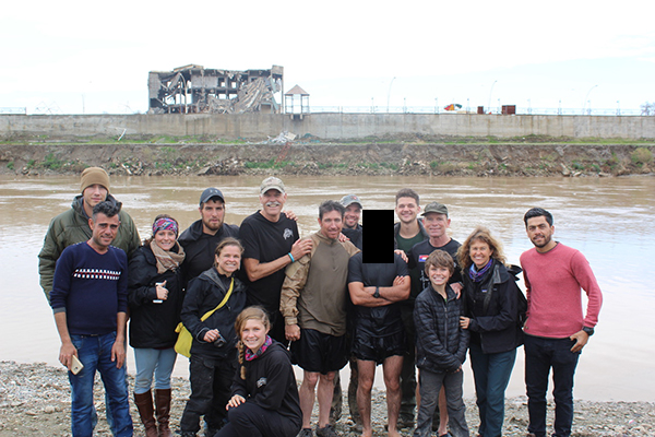 The Iraq Ranger team with it's newly baptized members.