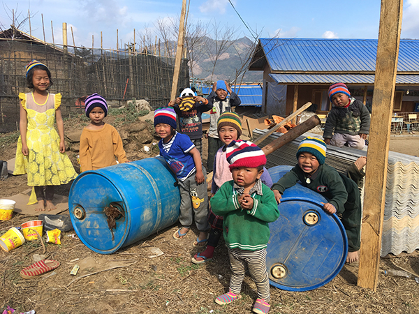 Children in Sha It Yang IDP camp, 2018.