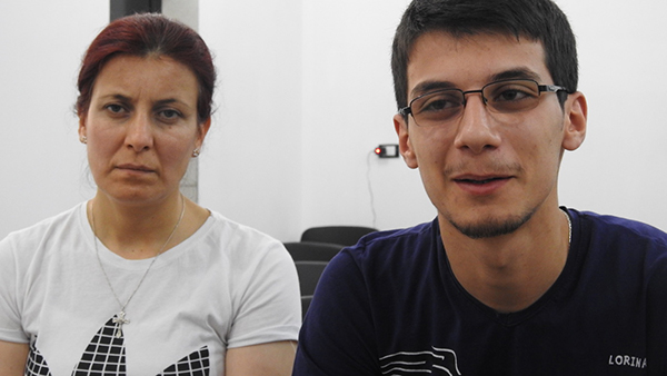 The Christian mother and her son, Baran, tell their story of fleeing Afrin.