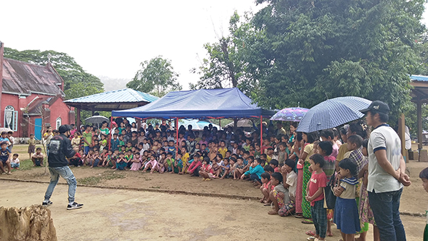 Rangers host a Good Life Club program for Tang Hpre IDPs.