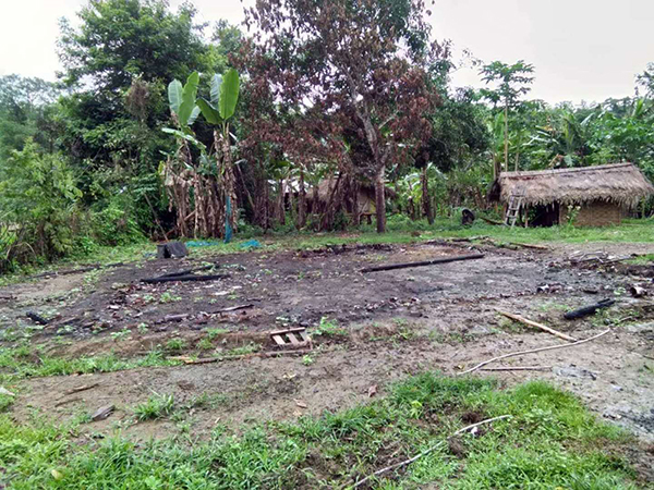 The area where Mr. Chyinghkrawng Tu Ja’s house once stood.