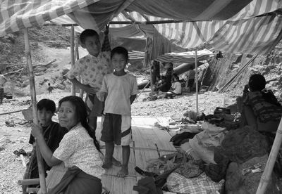 IDPs from Toungoo District in their temporary shelters