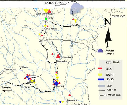Burma Armyh and prxy armies in Karenni "State