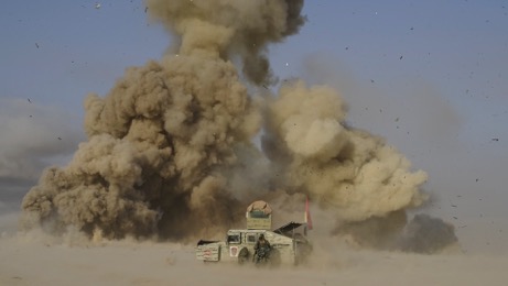Suicide bomber in truck detonates near Kurd troops (Photo JC volunteer with FBR)