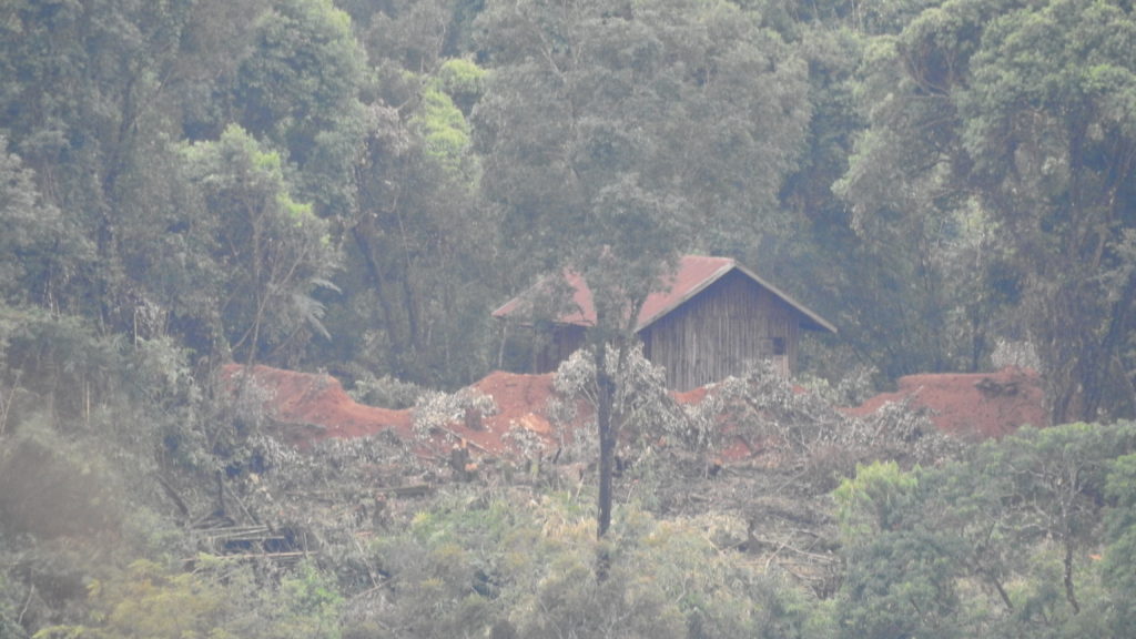 N'khram church with dug in fighting positions around its perimeter. Photo: FBR.