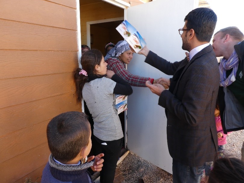 House calls to families taking care of orphans
