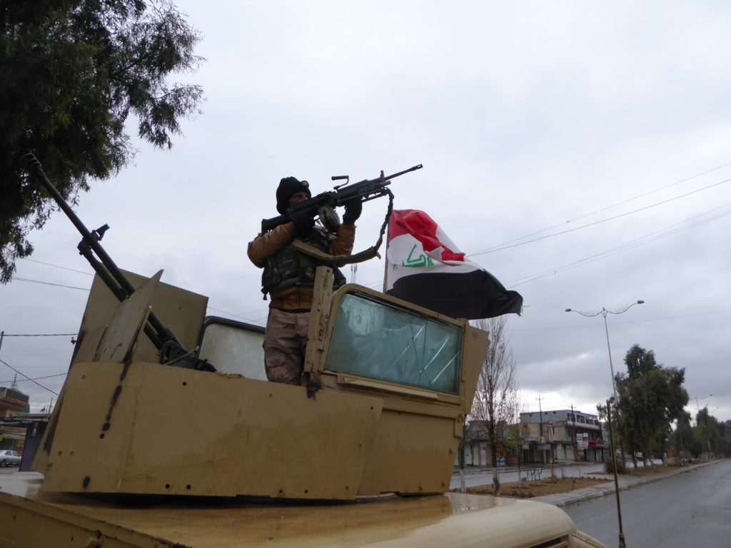 The Iraqi rescue force searches the area as we try to find Ayman Amin. Photo: FBR.