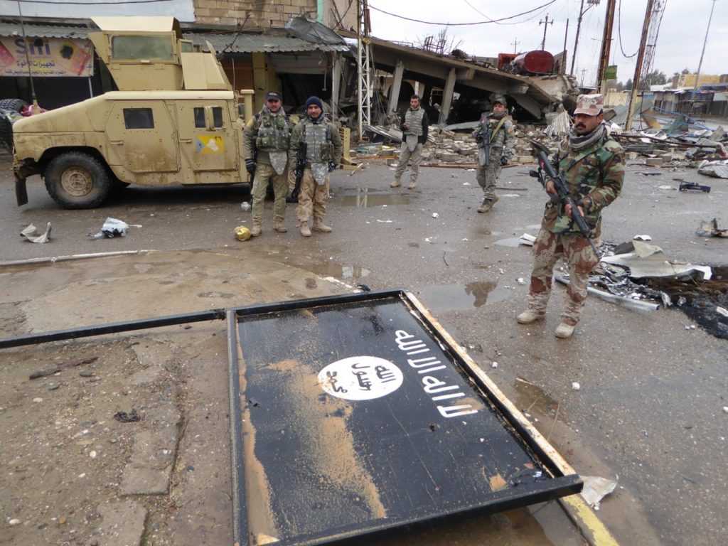 The Iraqi rescue force commanded by Major Wathaq. Photo: FBR.