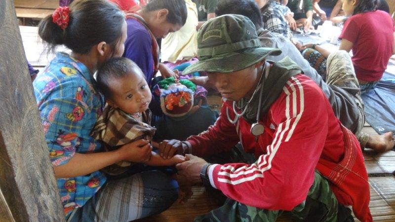 Ranger team sees patients at a make shift clinic