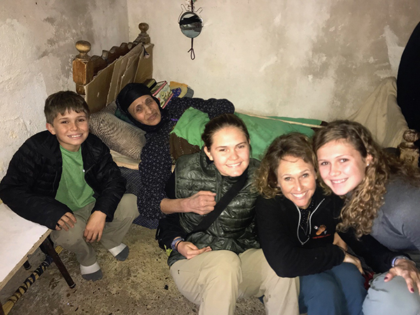 The Eubank family with the grandmother who lost her legs West Mosul.