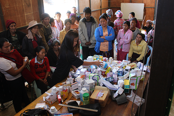 Ranger medics preparing their small pharmacy of medicine.