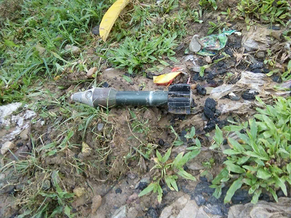 A Burma Army mortar landed 15 meters from the church and failed to explode. 