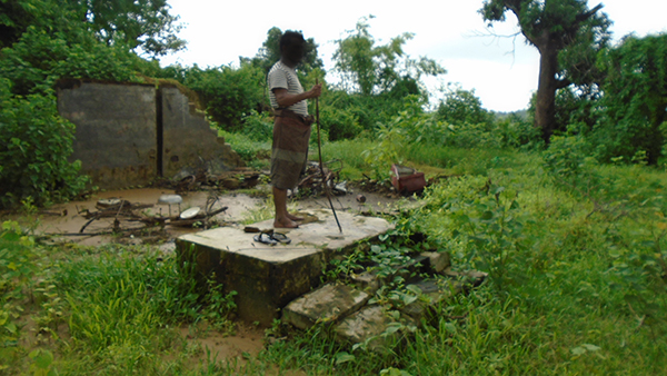 While on mission, the rangers met a man who showed them the remains of where his house used to be.