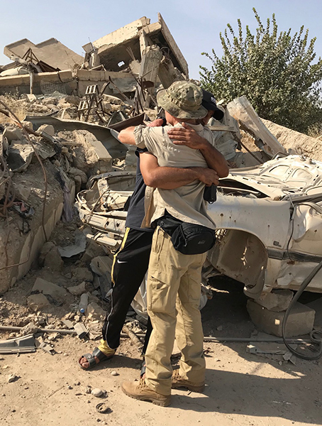 Eman’s husband, Mohammed, who found us when we visited the rescue site on 1 October 2018.