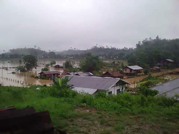 Flooding in the Naga region.