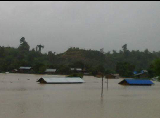 Flooding in the Naga region.