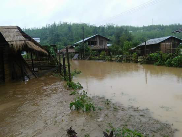 Flooding in the Naga region.