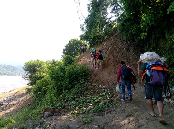 On the move in Kachin State.