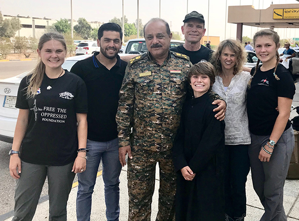 With General Mustafa in Basra, Iraq.