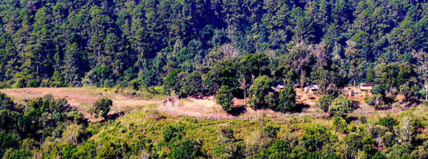 Maw Pu camp from a distance.