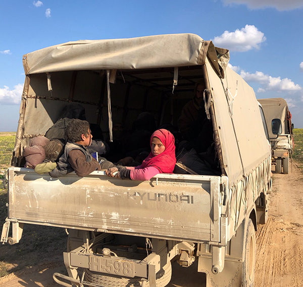 Families on the move, hoping for a better life.