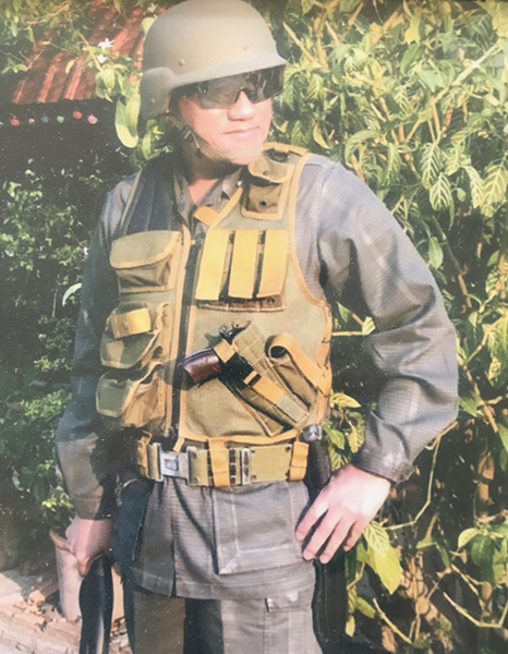 Col. Prachon on duty one month before he died.
