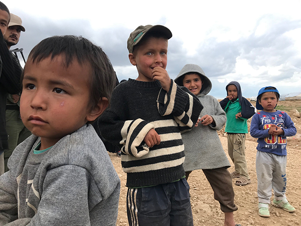 A few of the children in Al-Hol refugee camp.