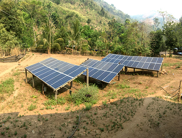 The solar panels at JSMK.