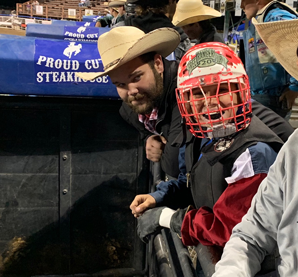 Pete in his element at the rodeo!