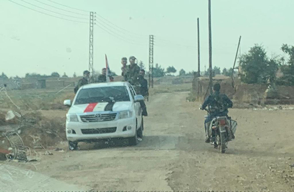 Syrian Army forces arrive