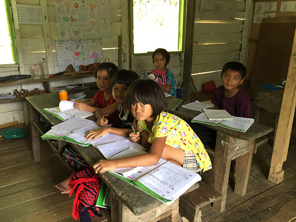 A Chin School in the Falam District. 