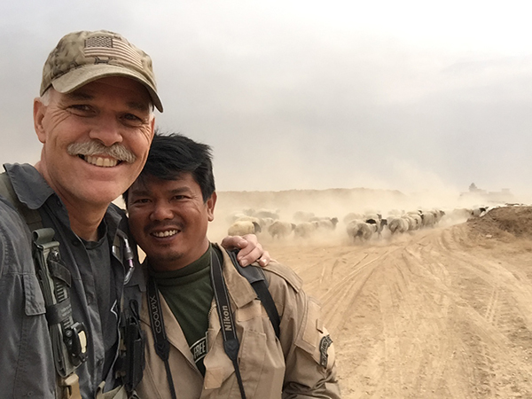 Paul and Zau Seng during a Middle East mission