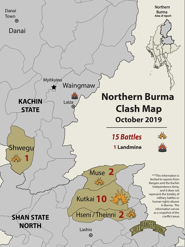 Northern Burma Clash Map October 2019-01