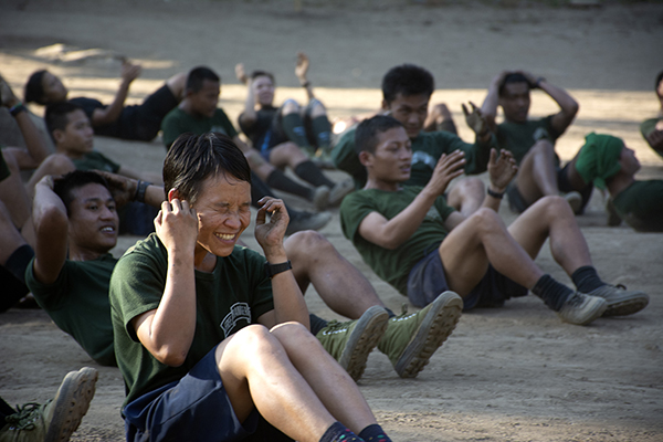 Rangers completed daily morning and afternoon physical training sessions