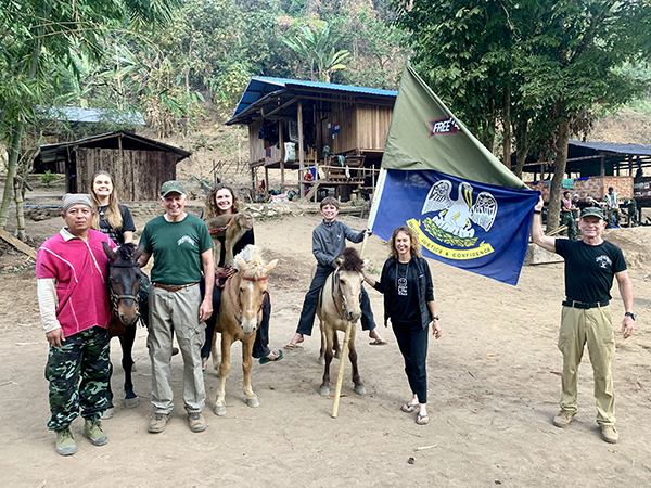 Congressman Abraham with the Eubank family and Eliya, the first ranger.