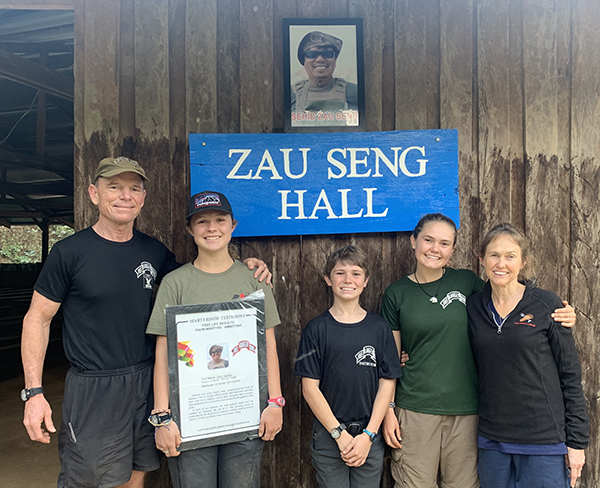 The Zau Seng Memorial Hall at Tha U Wah Camp