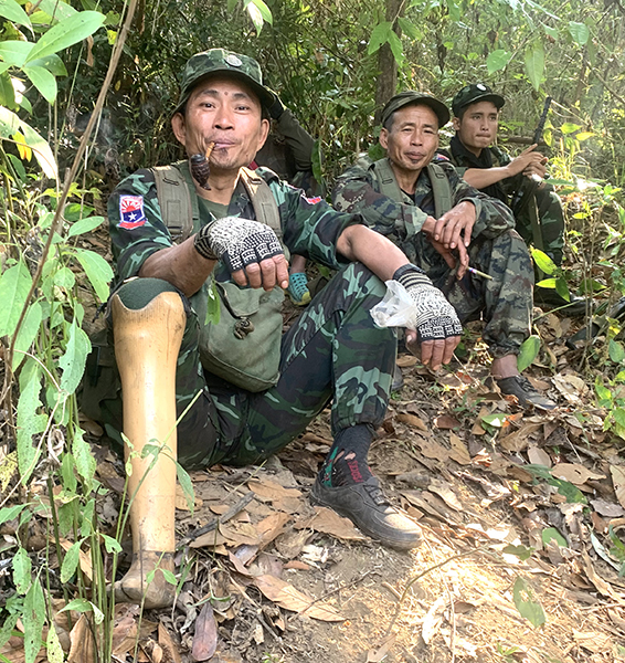 A friend from the Karen National Liberation Army whose job is to clear landmines